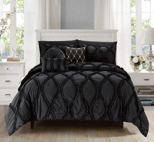 10 Piece Black Comforter Set U4896