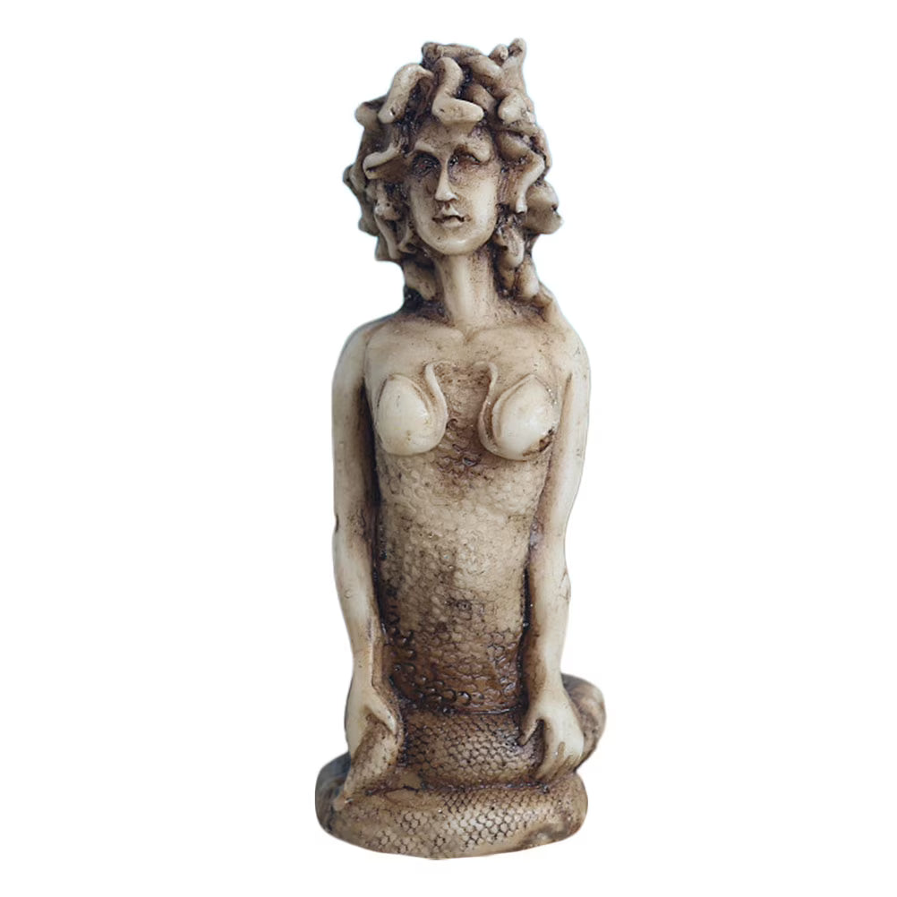 Gorgon Serpent Sculpture Resin Ornament M293030