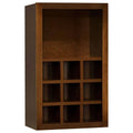 Cognac Wall Kitchen Cabinet with Shelves and Dividers Q8412