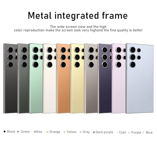 Cyan 6.8" HD Screen 48+108MP Zoom Camera 6800mAh Unlocked Smartphone E762