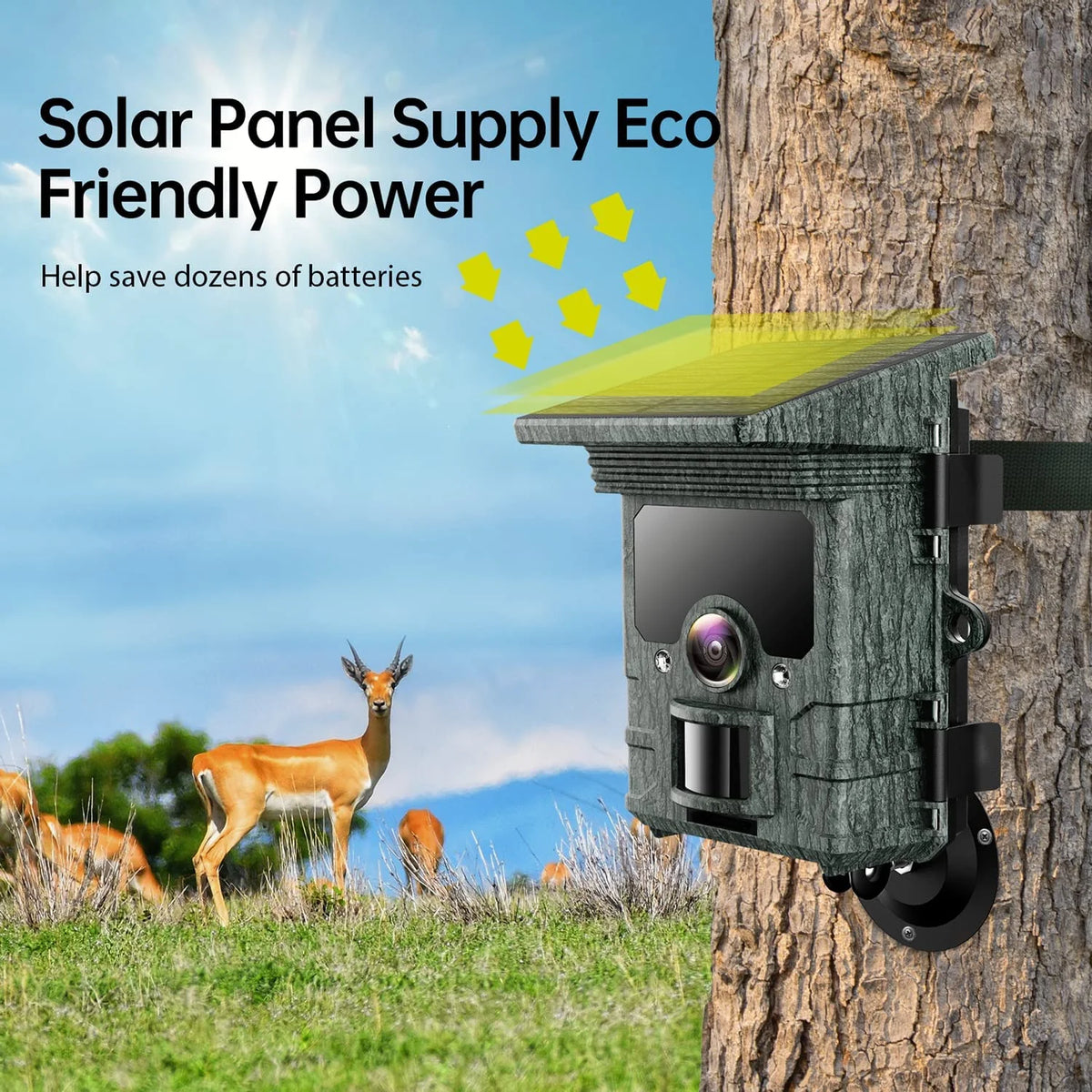 4K 30fps 46MP Night Vision Waterproof IP66 Motion Activated Trail Camera A9133