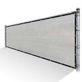 Grey Privacy Fence Screen HDPE Mesh with Reinforced Grommets A819