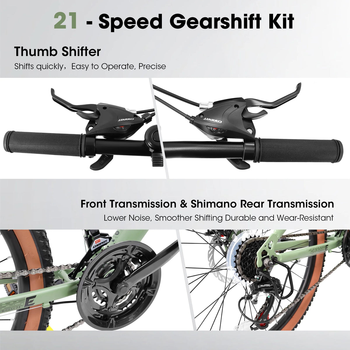 24 Inch Carbon Steel Frame Mountain Bike G778