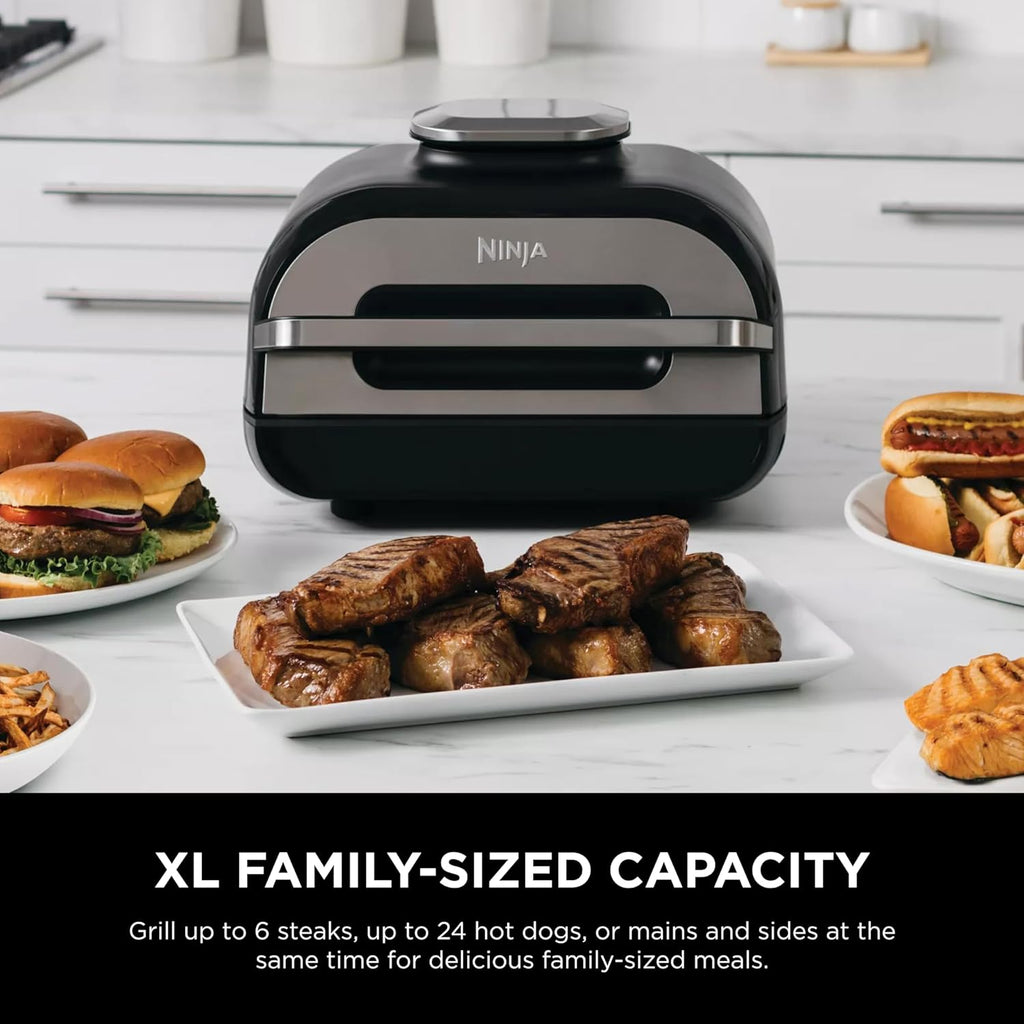 Black Indoor Grill with Air Fry G84281