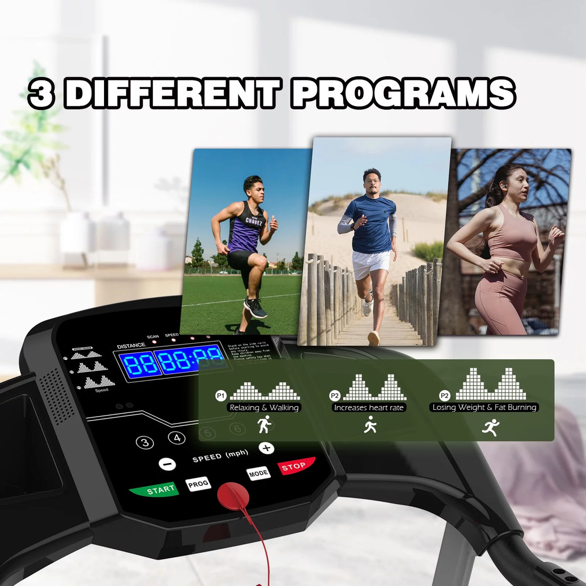 Foldable Electric Treadmill 2.5HP 265LBS Weight Capacity R533074