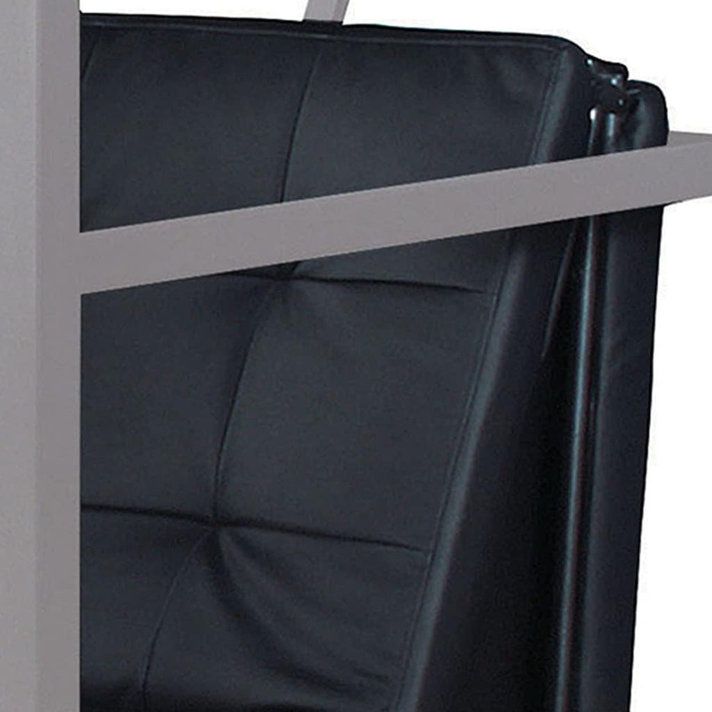 Silver And Black Futon Chair D787