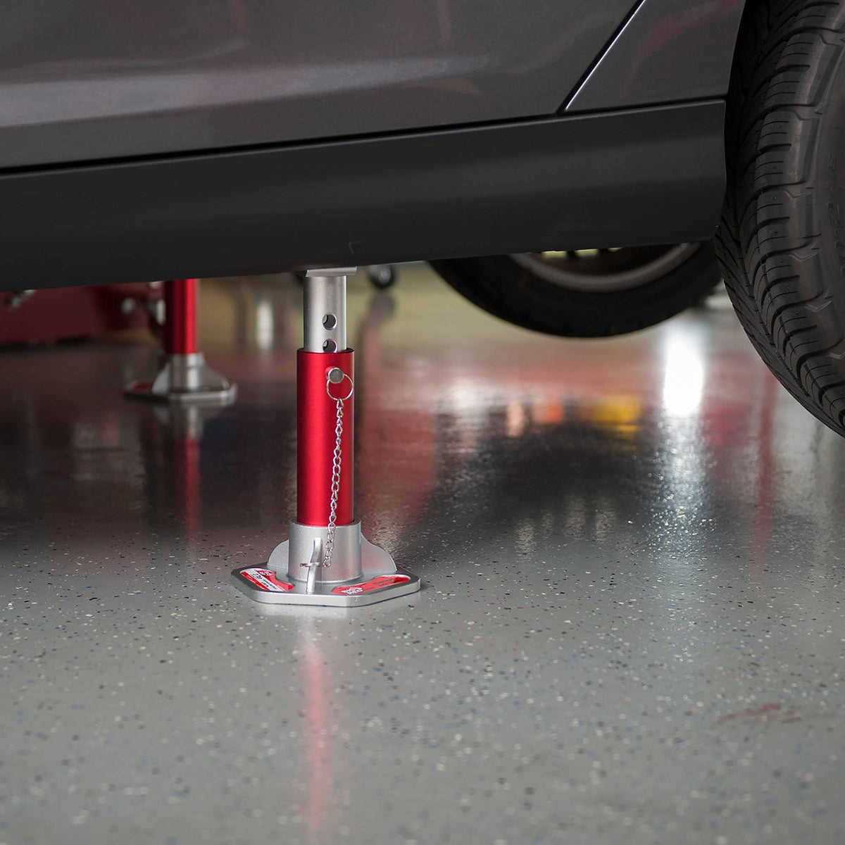 3 Ton Capacity Double Locking Aluminum Jack Stands, 1 Pair B60518