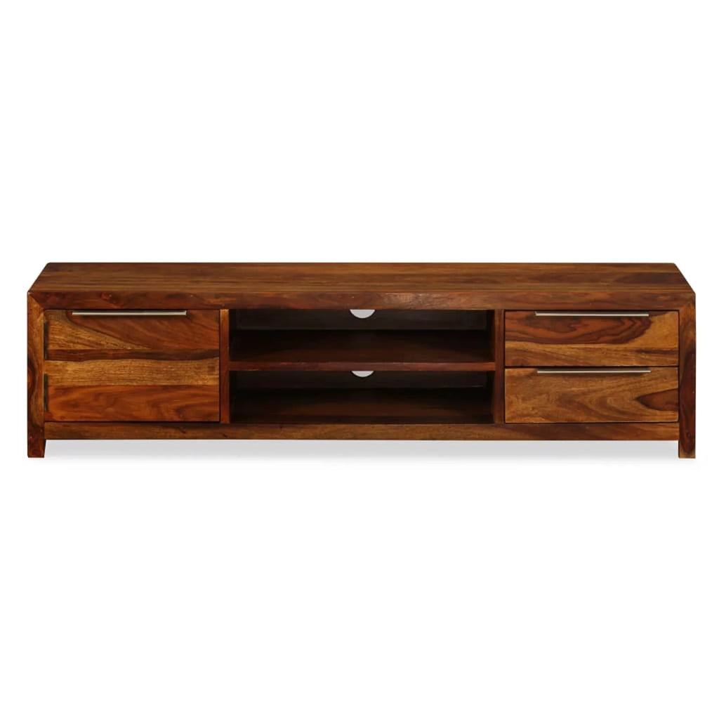 Sheesham Wood TV Stand with 2 Storage Drawers V54740