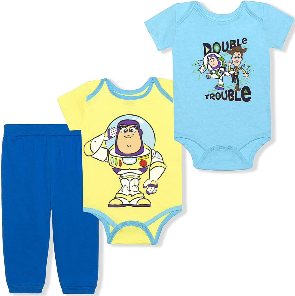Toy Story Woody and Buzz Lightyear Boys 3 Piece 2 Creepers and Jogger Set O776888