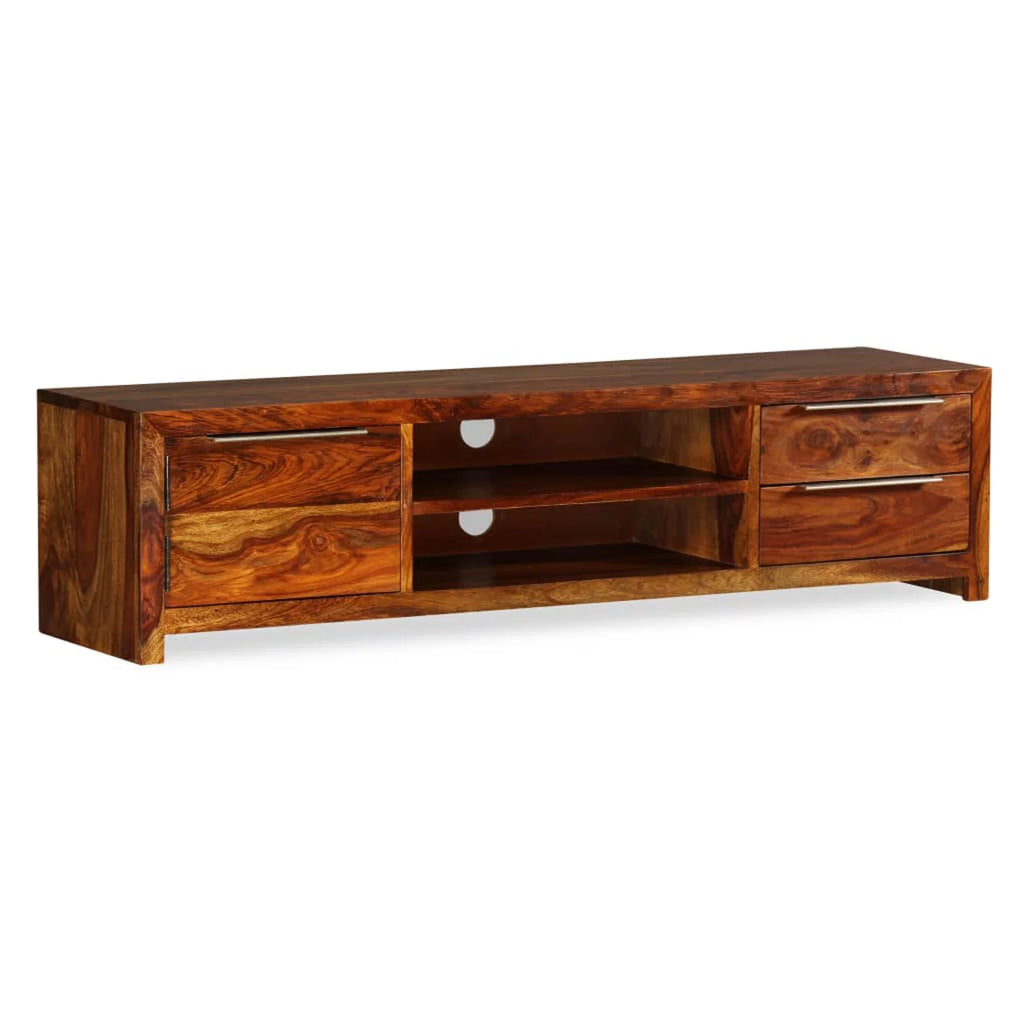 Sheesham Wood TV Stand with 2 Storage Drawers V54740