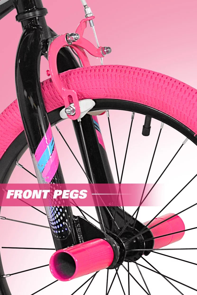 18 inch Black and Pink Bicycle R7873