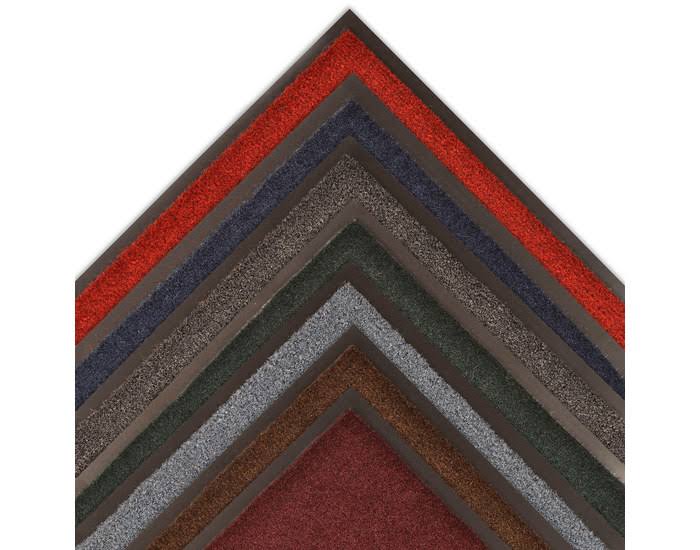 Brown Indoor Carpeted Entry Mat, 4 x 8 ft, Vinyl Backing U246136