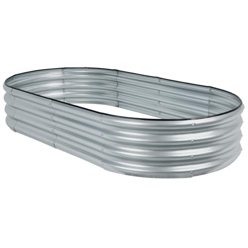 Galvanized Metal Raised Garden Bed 4x2x1 ft L8612
