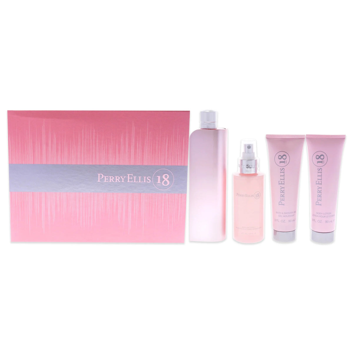 4 Pc Gift Set 3.4oz EDP Spray, 3oz Body Lotion, 4oz Body Mist, 3oz Bath and Shower Gel Y23828