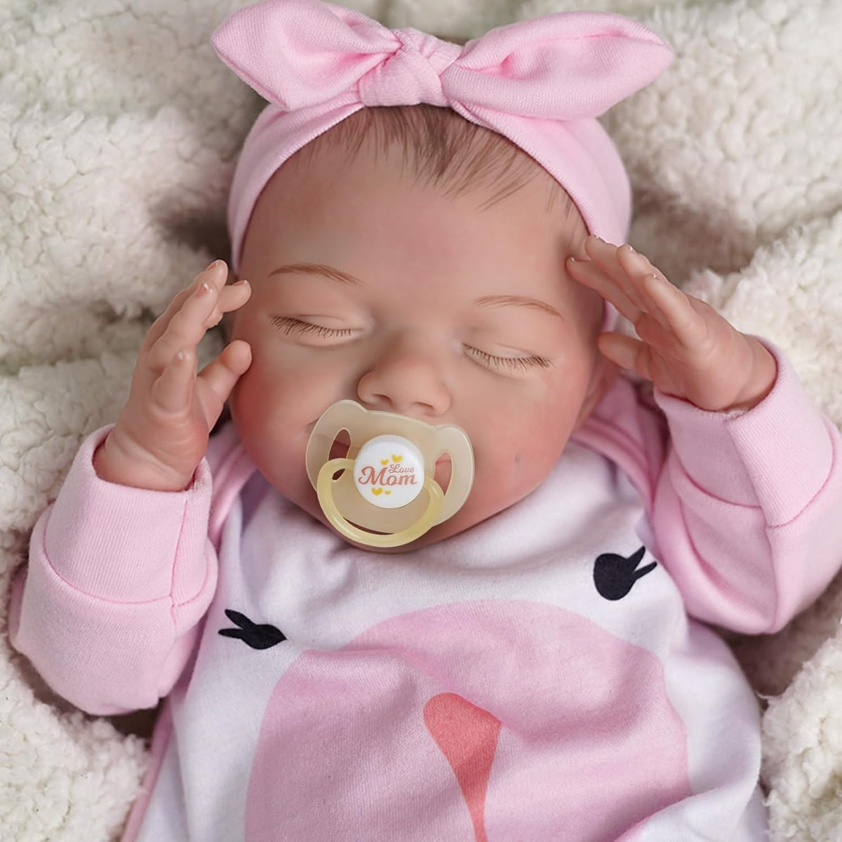 20 Inch Soft Body Realistic Baby Doll with Clothes Accessories Feeding Kit Y297
