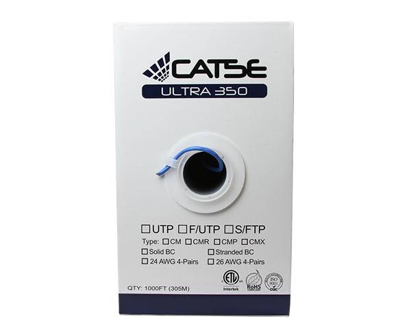 Cat5e Unshielded Bulk Ethernet Cable, UTP, 24 AWG Orange K48768