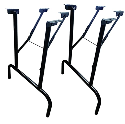 27 In Steel Powder Coated Gloss Black Folding Table Legs (4) Y949440