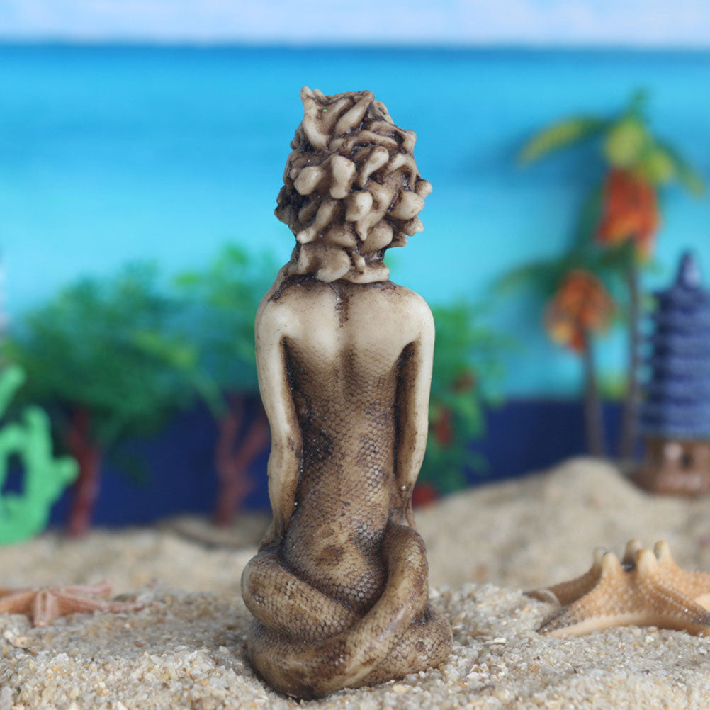 Gorgon Serpent Sculpture Resin Ornament M293030
