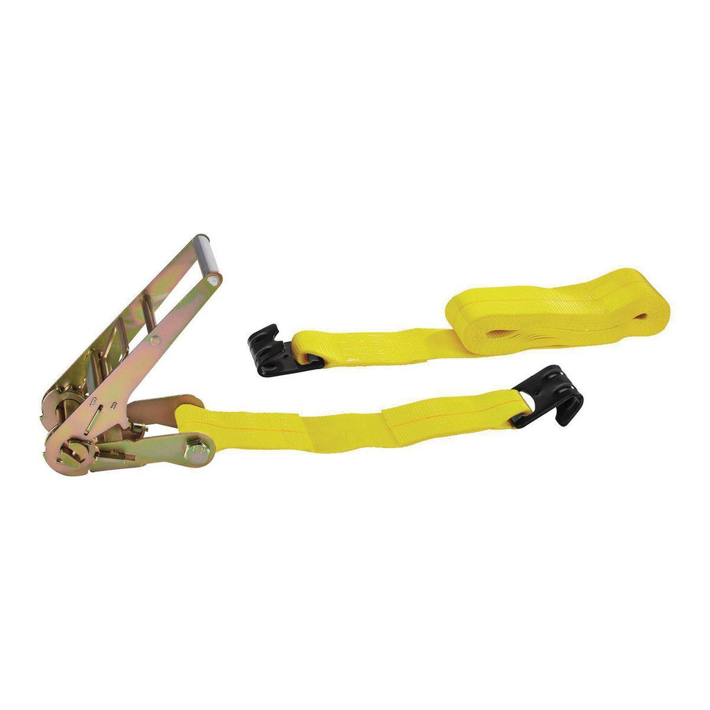 4 in. x 27 ft. Ratcheting Cargo Strap with Flat Hook S948815