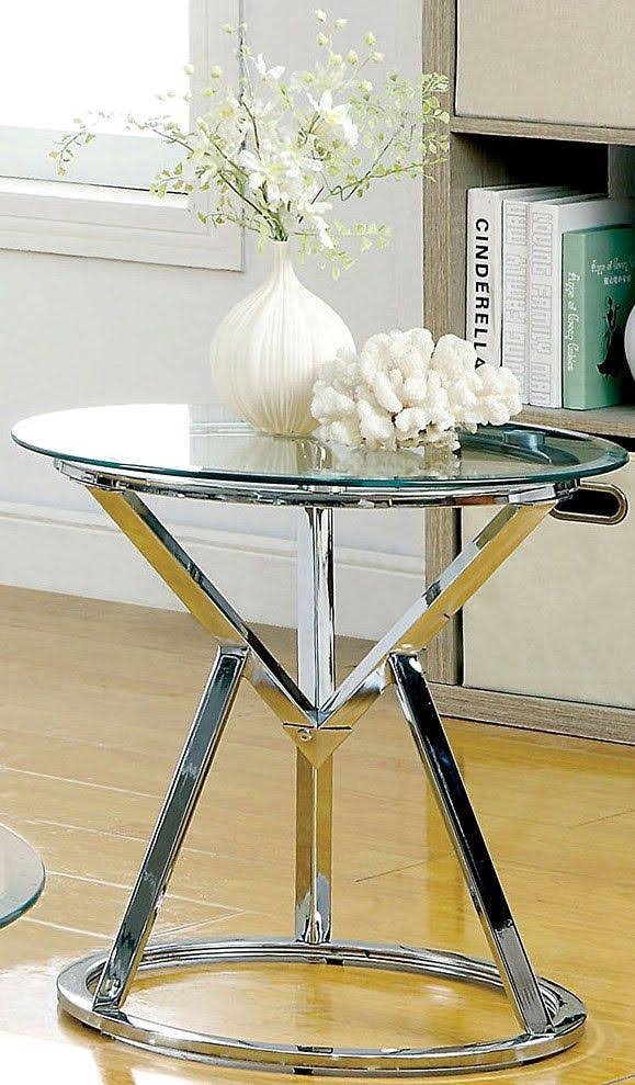 Chrome End Table J132