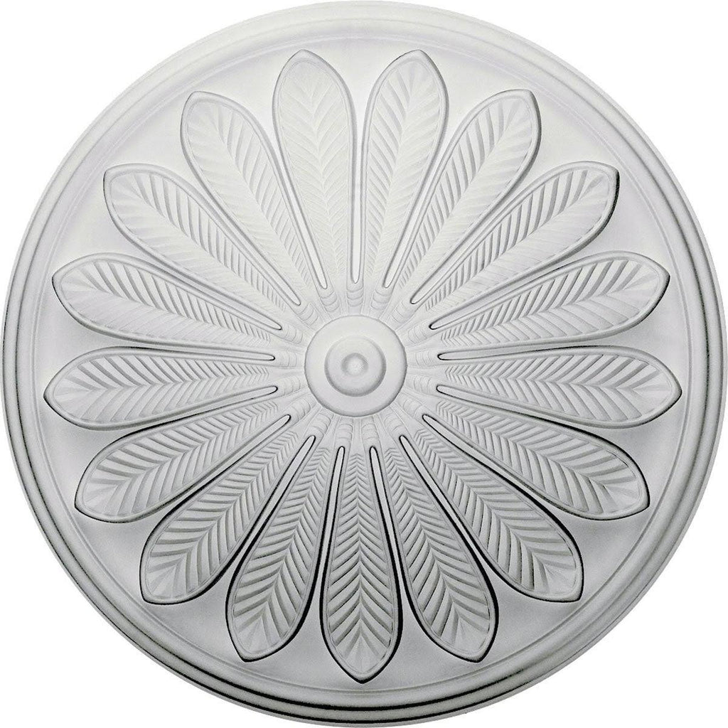 25 1/2x22OD x 5 1/2x22P Ceiling Medallion, Hand-Painted Copper Penny U706
