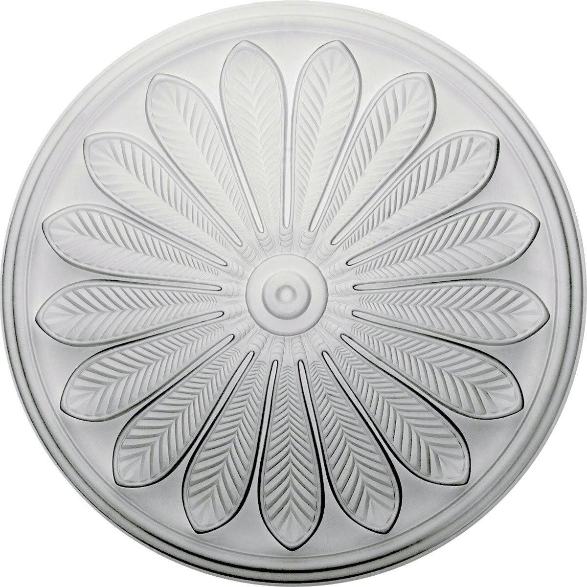 25 1/2x22OD x 5 1/2x22P Ceiling Medallion, Hand-Painted Copper Penny U706