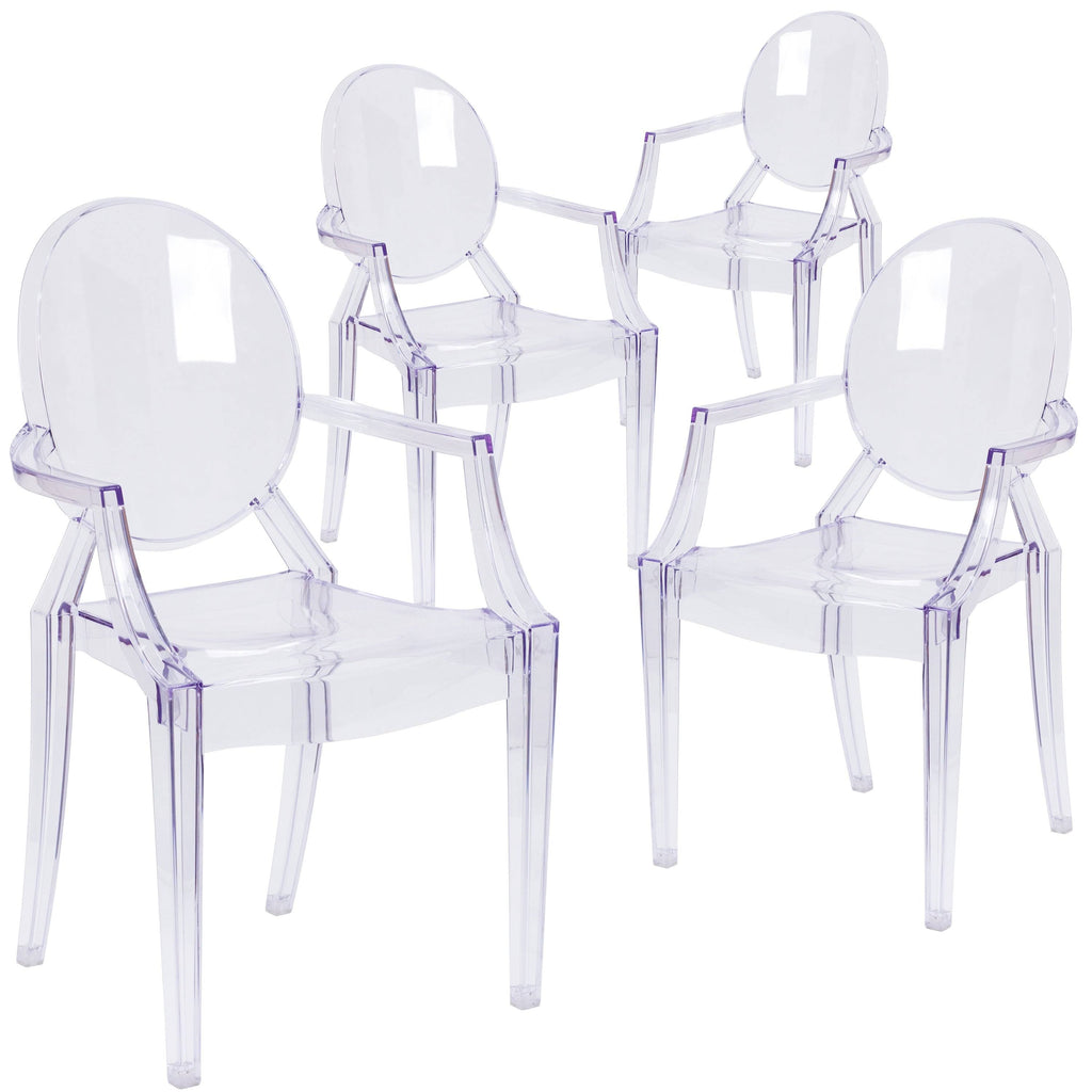 Clear Stackable Side Chair H1412