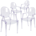 Clear Stackable Side Chair H1412