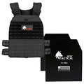 Weighted Vest and Weight Vest Plates Black 14.5lbs I6838