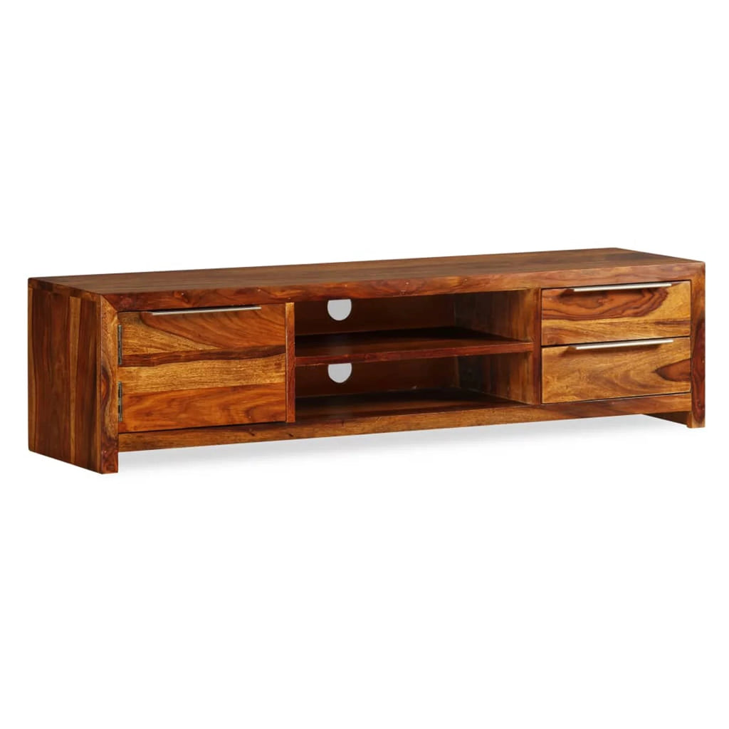 Sheesham Wood TV Stand with 2 Storage Drawers V54740