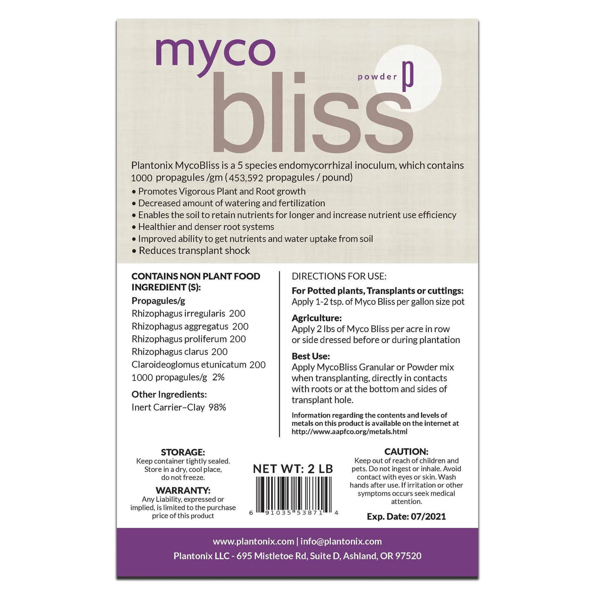 Organic Mycorrhizal Fungi Inoculant R692835