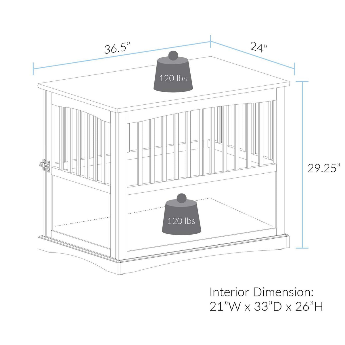 End Table Pet Crate H702700