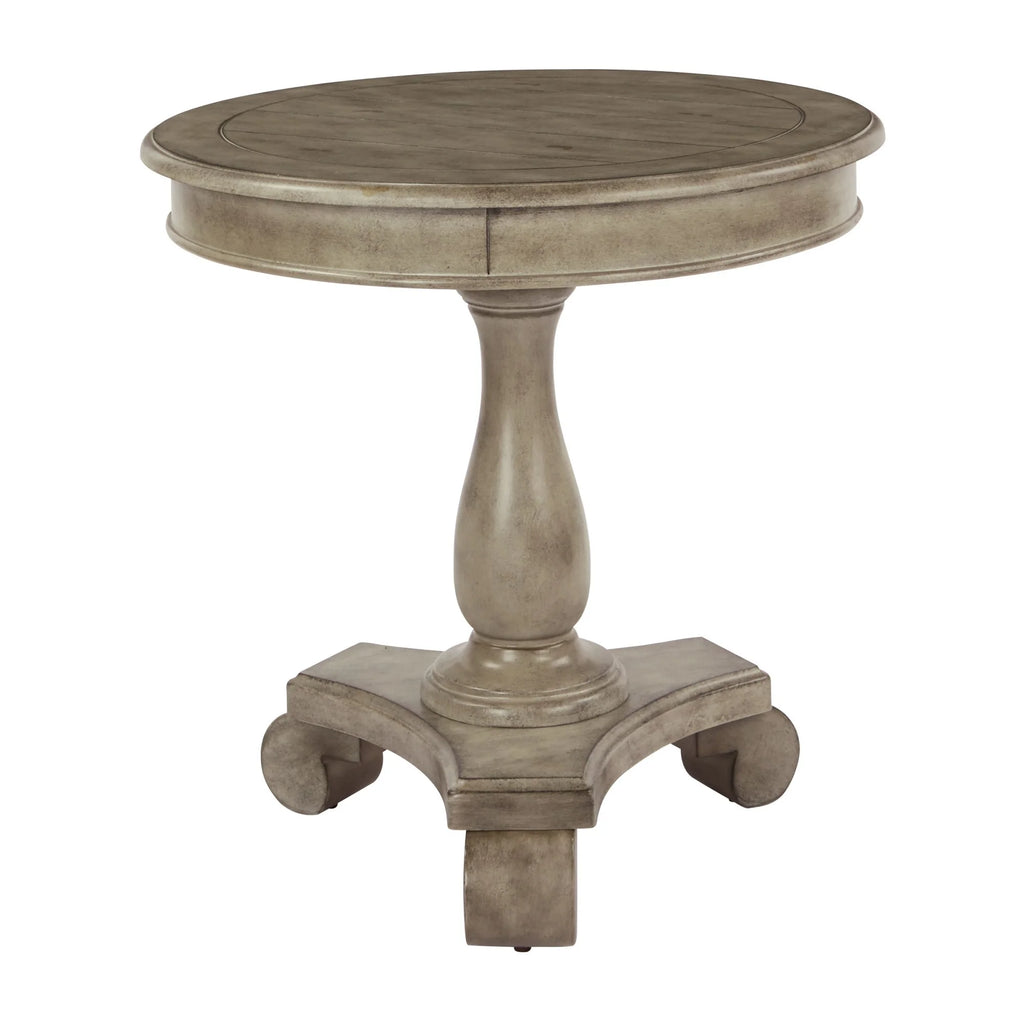 Hand Painted Round Accent Table W85193