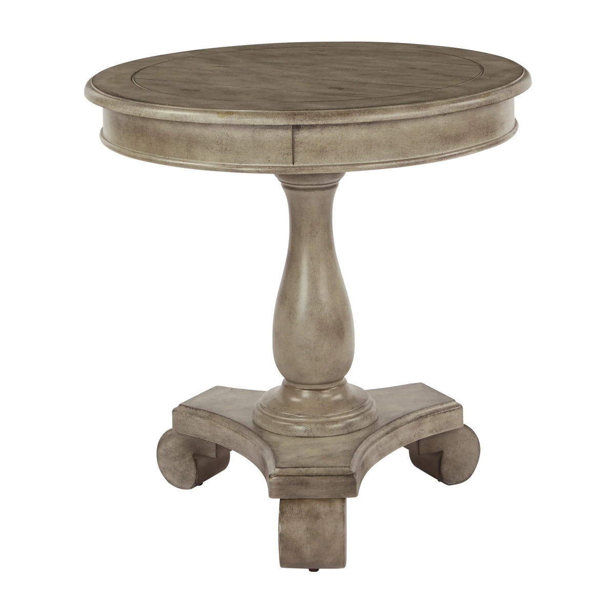 Hand Painted Round Accent Table W85193