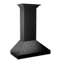 30 in. Wooden Wall Range Hood in Black E26219