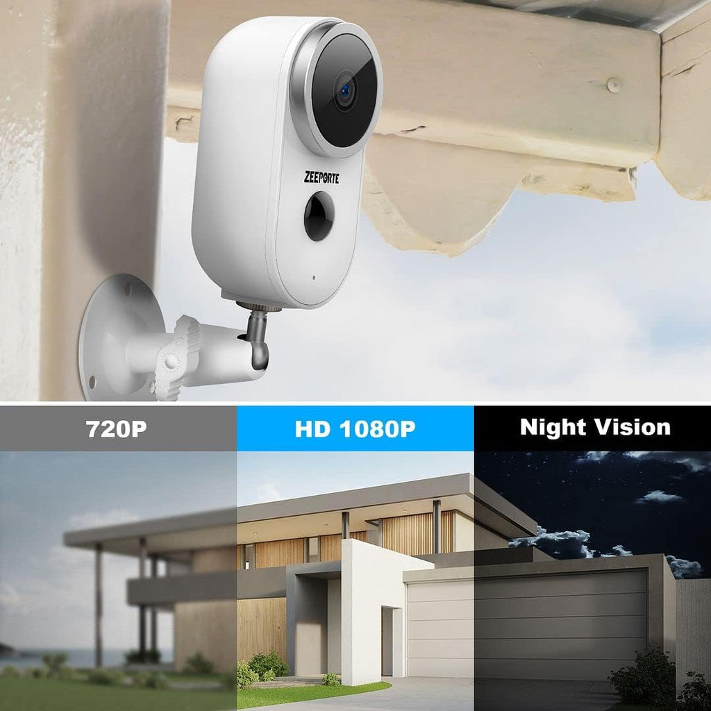 1080P HD Wireless Rechargeable Battery Powered WiFi Security Camera H72889
