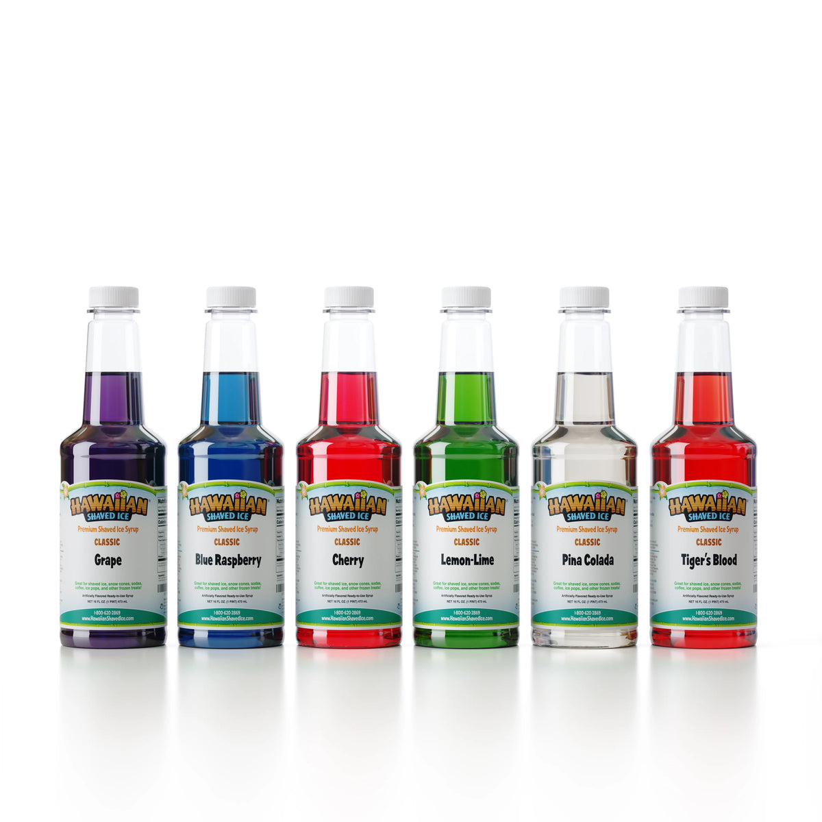 6 Flavor Pack Shaved Ice Syrup U276823