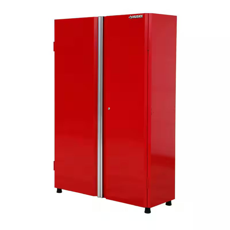 24-Gauge Steel Freestanding Garage Cabinet in Red C943