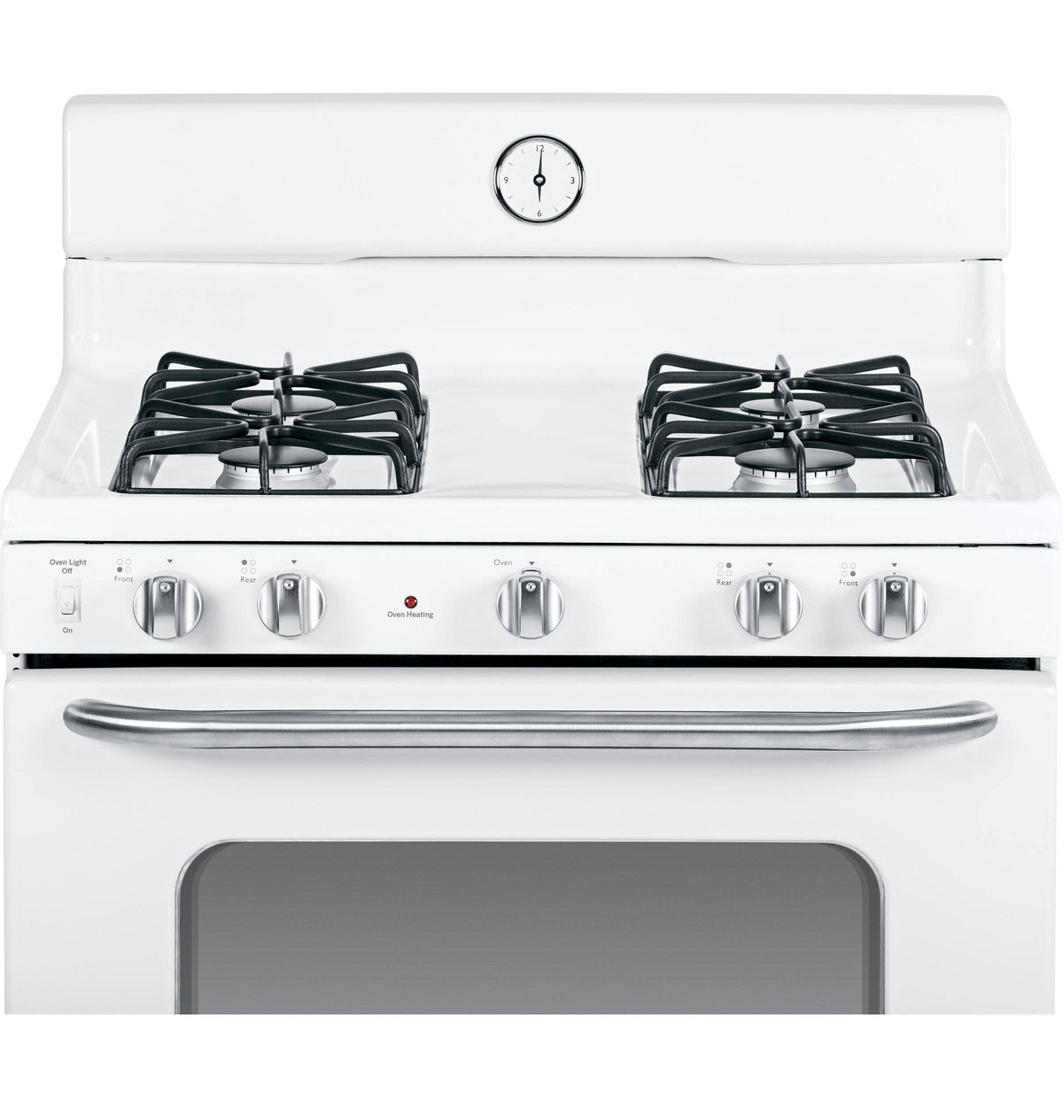 White Freestanding Gas Range with Broiler Drawer Y9869