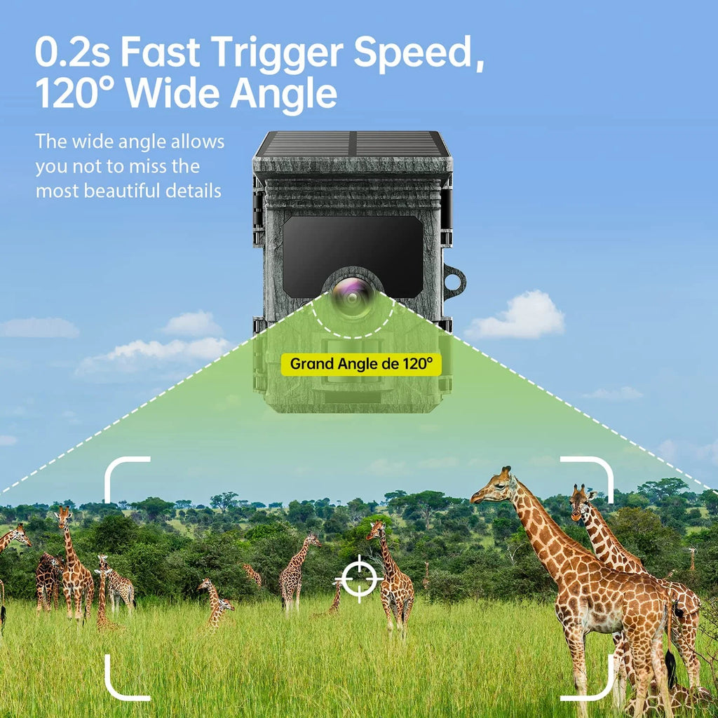 4K 30fps 46MP Night Vision Waterproof IP66 Motion Activated Trail Camera A9133
