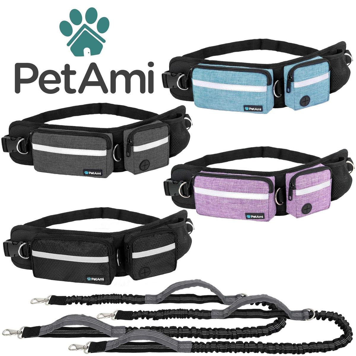 Hands Free Dog Leash Belt Bag E5962