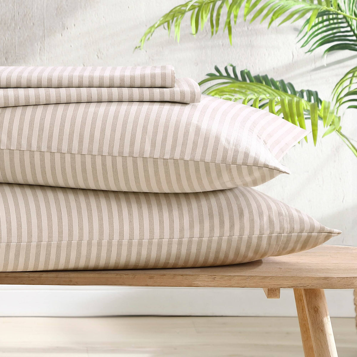 Beige Percale Sheet Set, Twin K891779