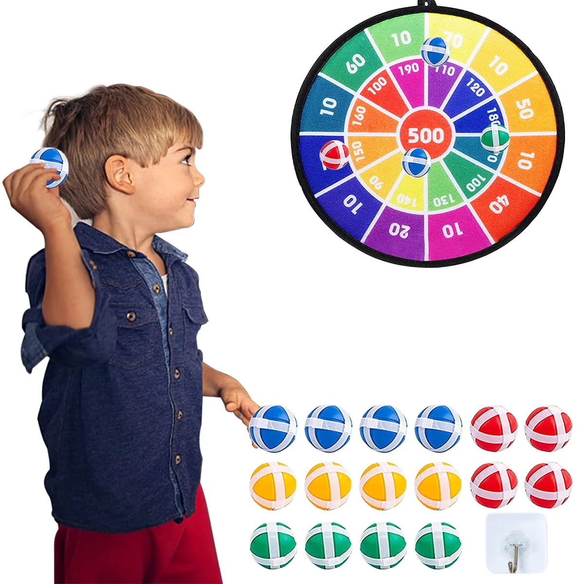 Dart Board with 16 Sticky Balls C895447