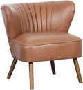 Faux Leather Wing Back Accent Chair L5037