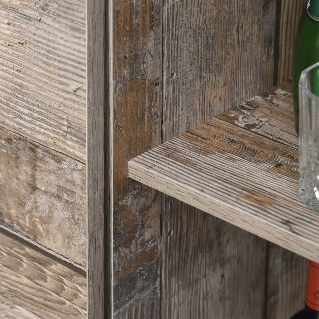 Rustic Kitchen Buffet with Hutch M236