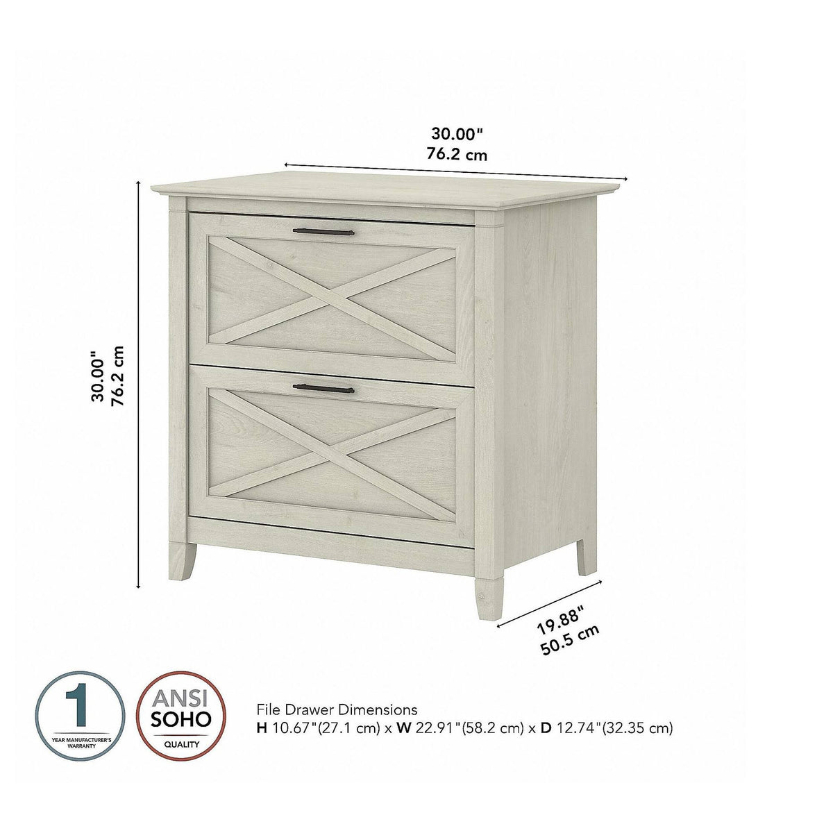 2 Drawer Lateral File Cabinet H452