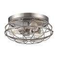 15 inch Industrial Flush Mount Light with Cage Shade I460370