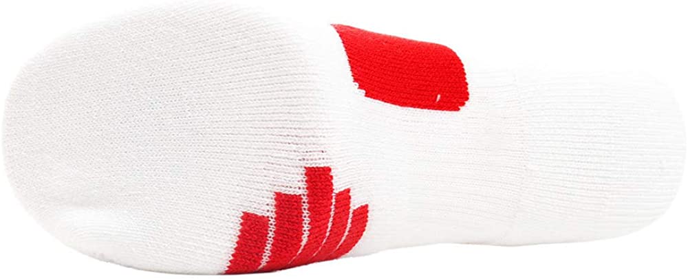 White/University Red Basketball Crew Socks W42497