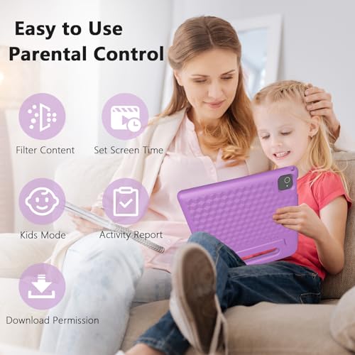 Green Kids Tablet 10 inch Android 13 4GB+64GB 1TB Expand HD Touchscreen WiFi Bluetooth Protective Case S5611