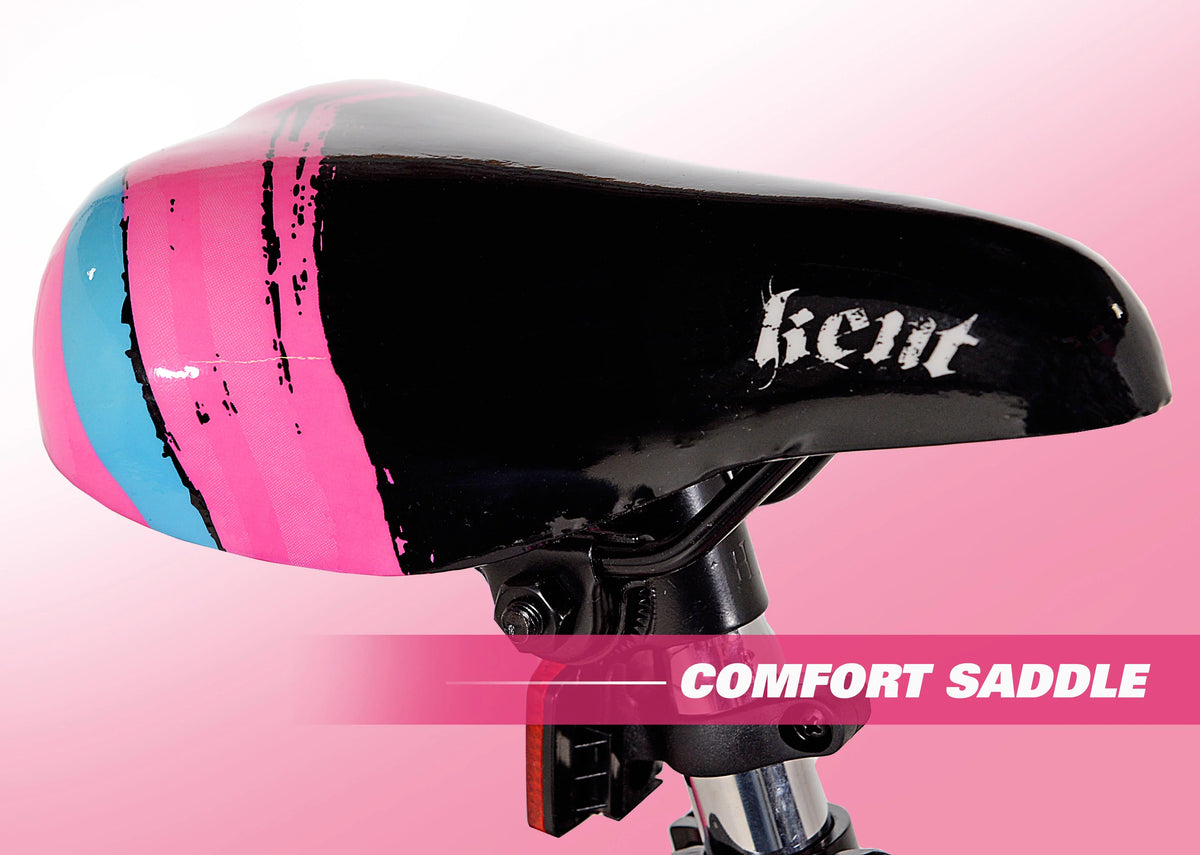 18 inch Black and Pink Bicycle R7873